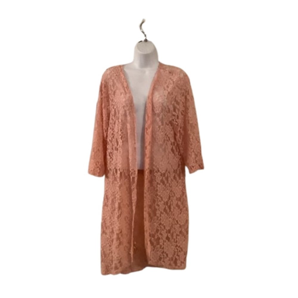 Double Take Lace Cover Up XL